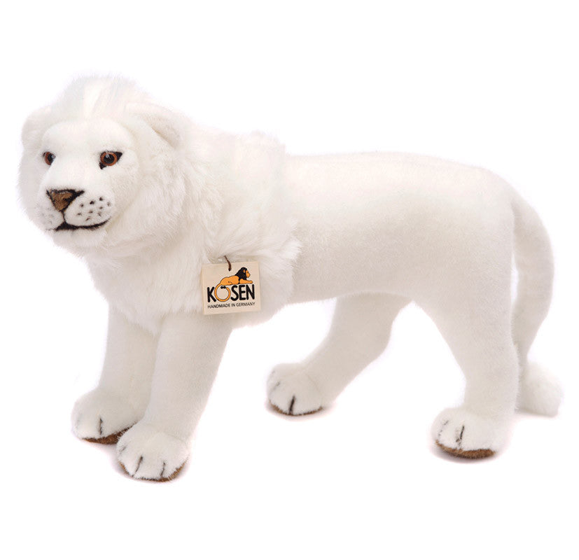 white lion stuffed animal