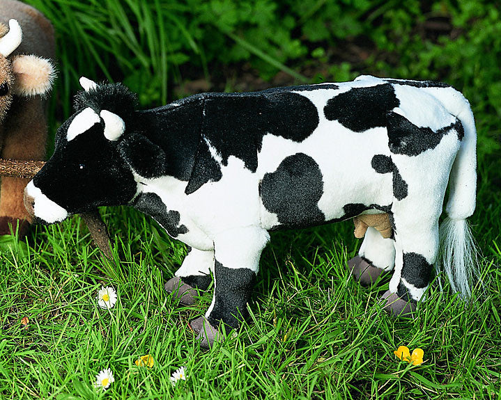 cow soft toy white black