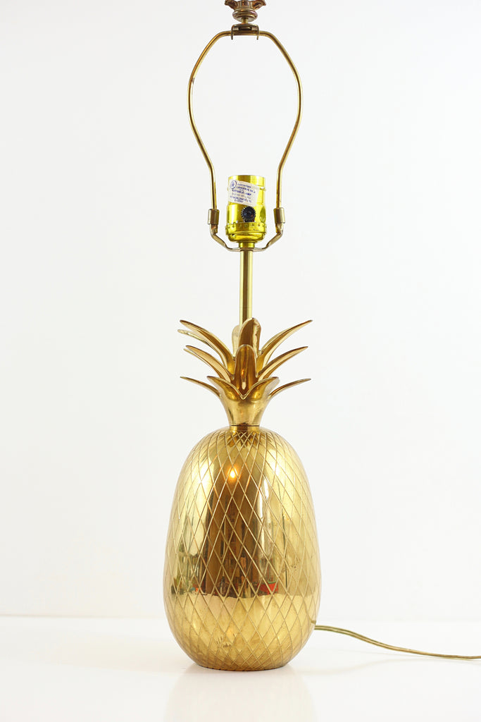 SOLD - XL Vintage Brass Pineapple Table Lamp – Wise Apple Vintage