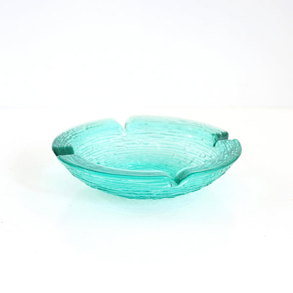 SOLD - Large Mid Century Anchor Hocking Aquamarine Soreno Ashtray ...