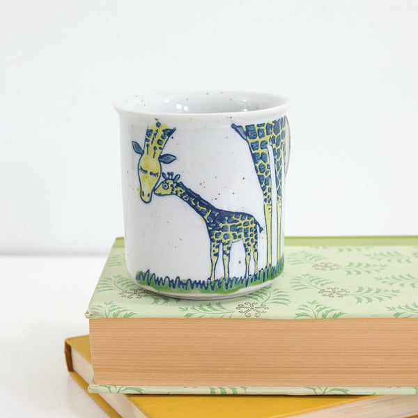 SOLD - Vintage Stoneware Giraffe Mug