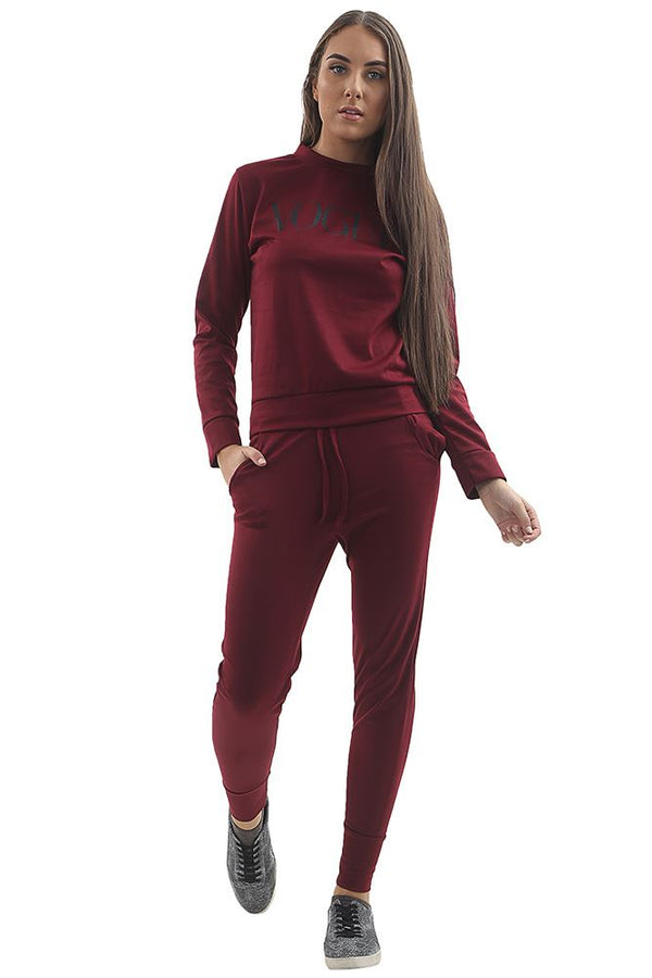 Wholesale Womens Vogue Print Tracksuit (Pack Of 6)