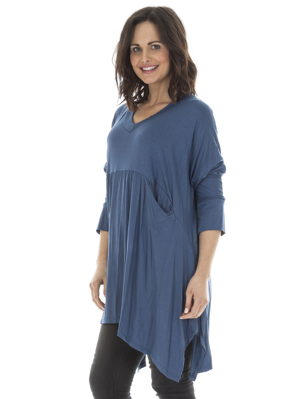 New Ladies Italian Loose Baggy Oversized Tunic Smock Top Plus Size 16 ...