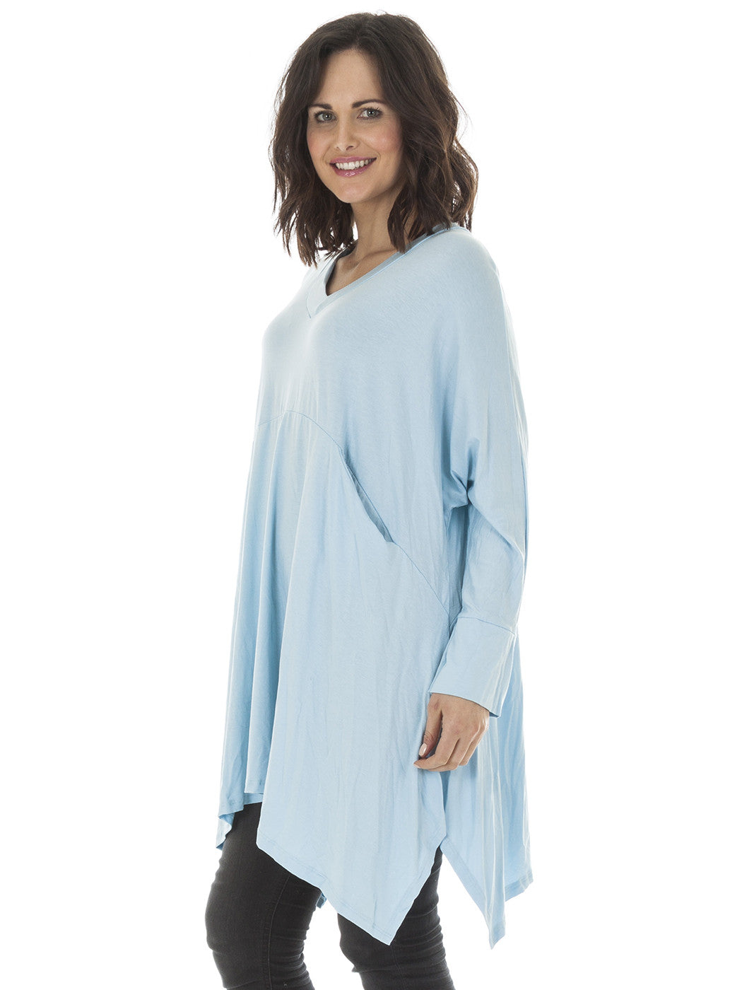 New Ladies Italian Loose Baggy Oversized Tunic Smock Top Plus Size 16 ...