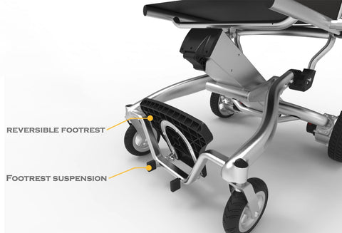 Wheelchair light weight footrest