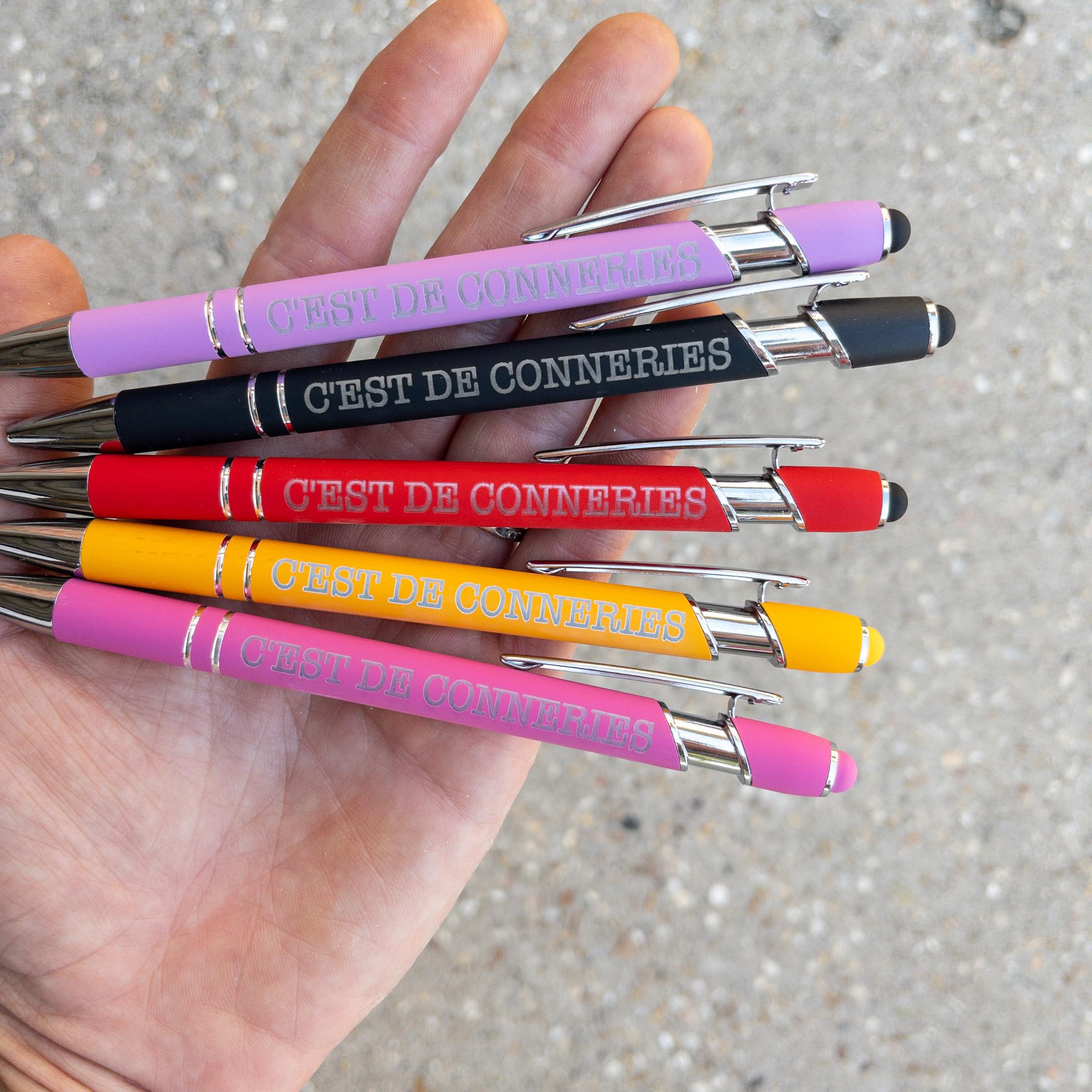 Lemons Jotter Kit, Clear Pen Kit, Jotter Pens, Colorful Pens, Lemon Zipper  Pouch 
