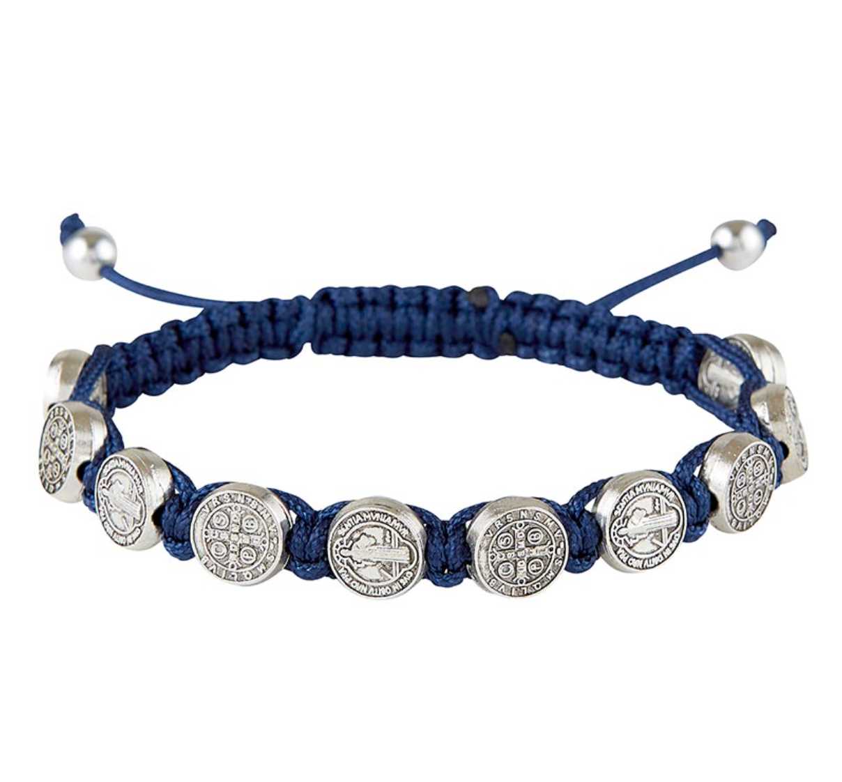 St Benedict Medal Bracelet - Adjustable Cord In Any Color