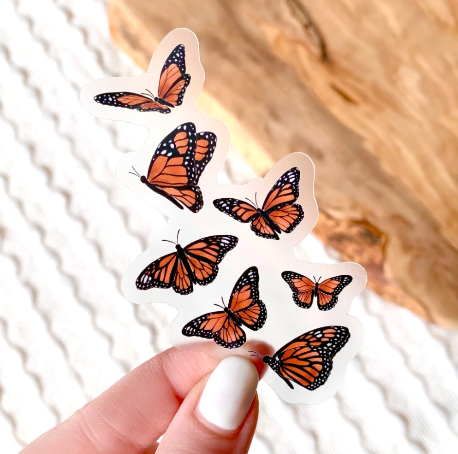 Flying Butterfly Sticker