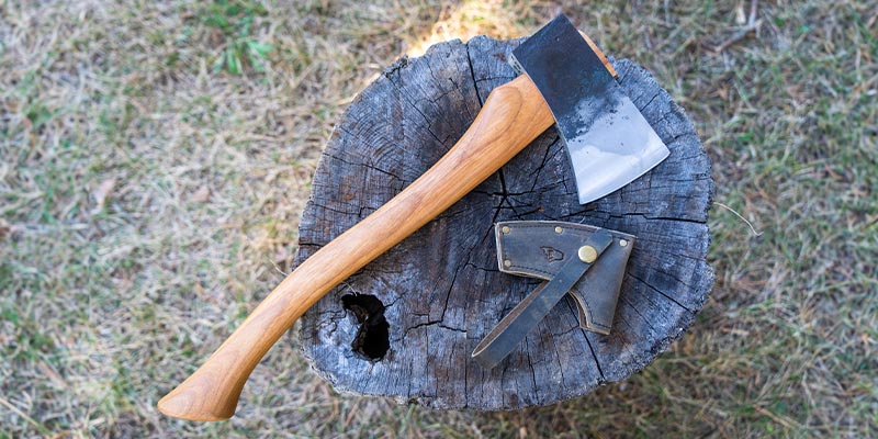 Single bit axe made by Brant & Cochran