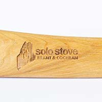 Solo Stove laser engraving on axe handle