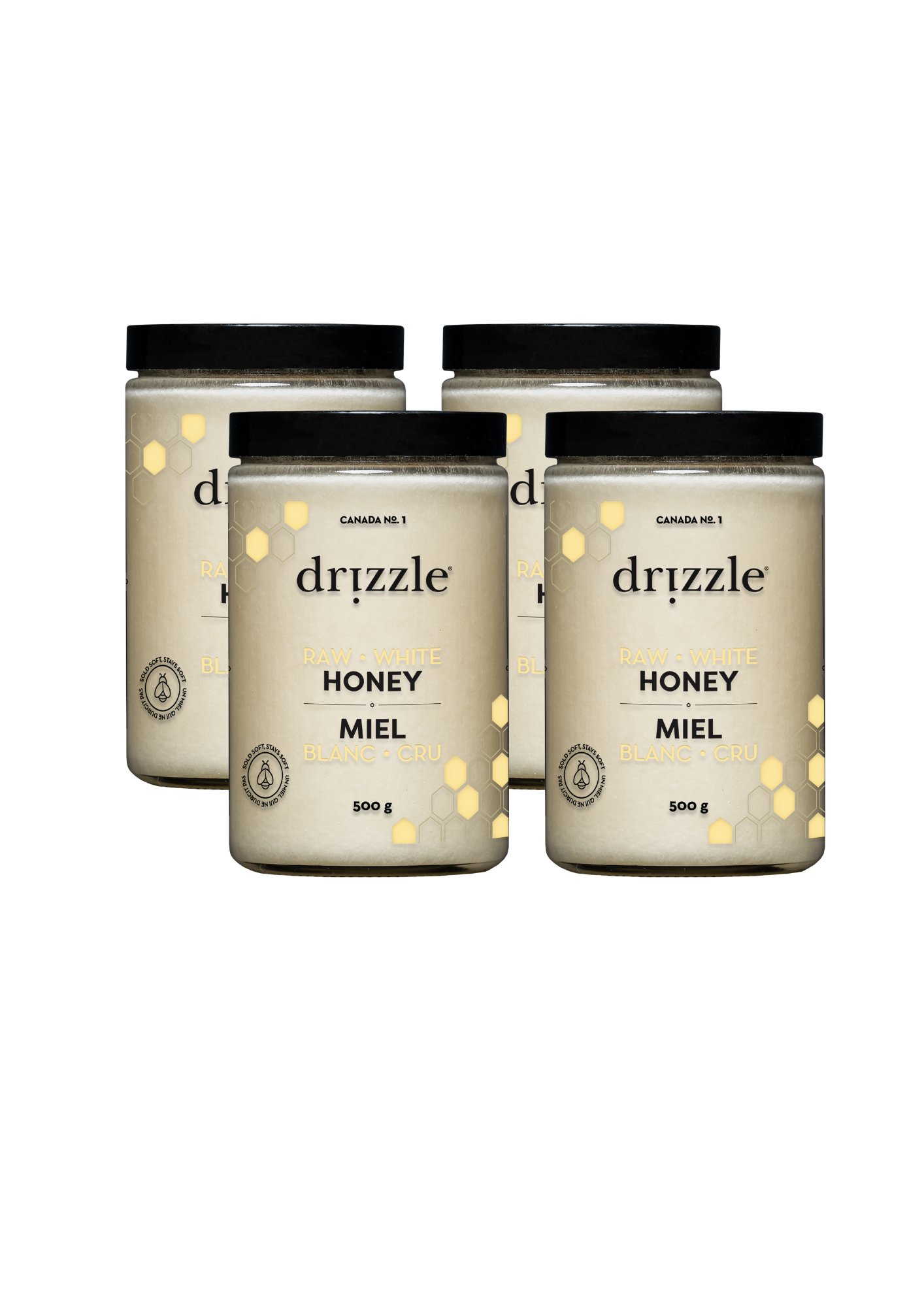 White Raw Honey (4 Pack) - Drizzle Honey product image