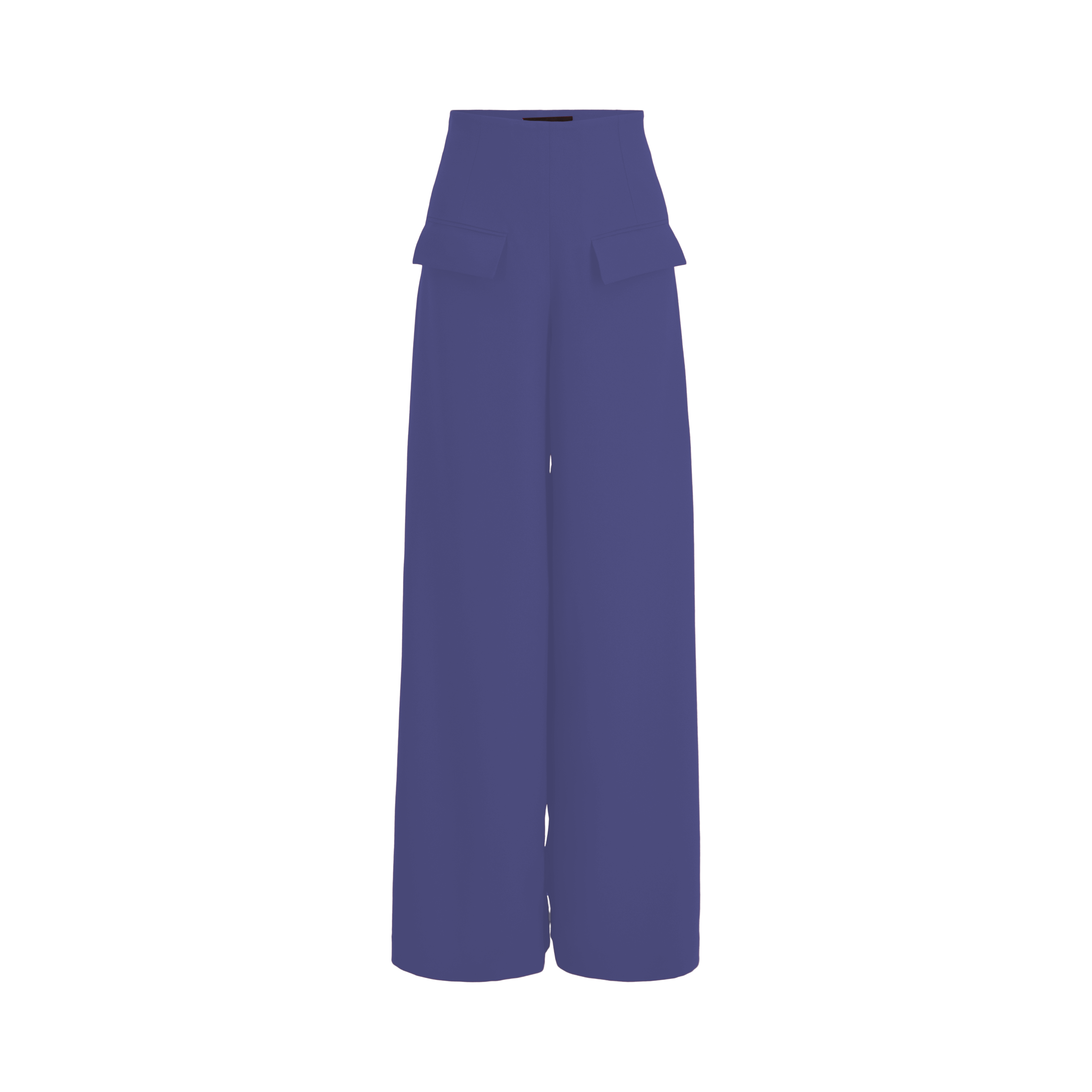 Women's Wide Leg Pants | Ocean Navy Blue Pant | Edgy Work Wear – Layo G.