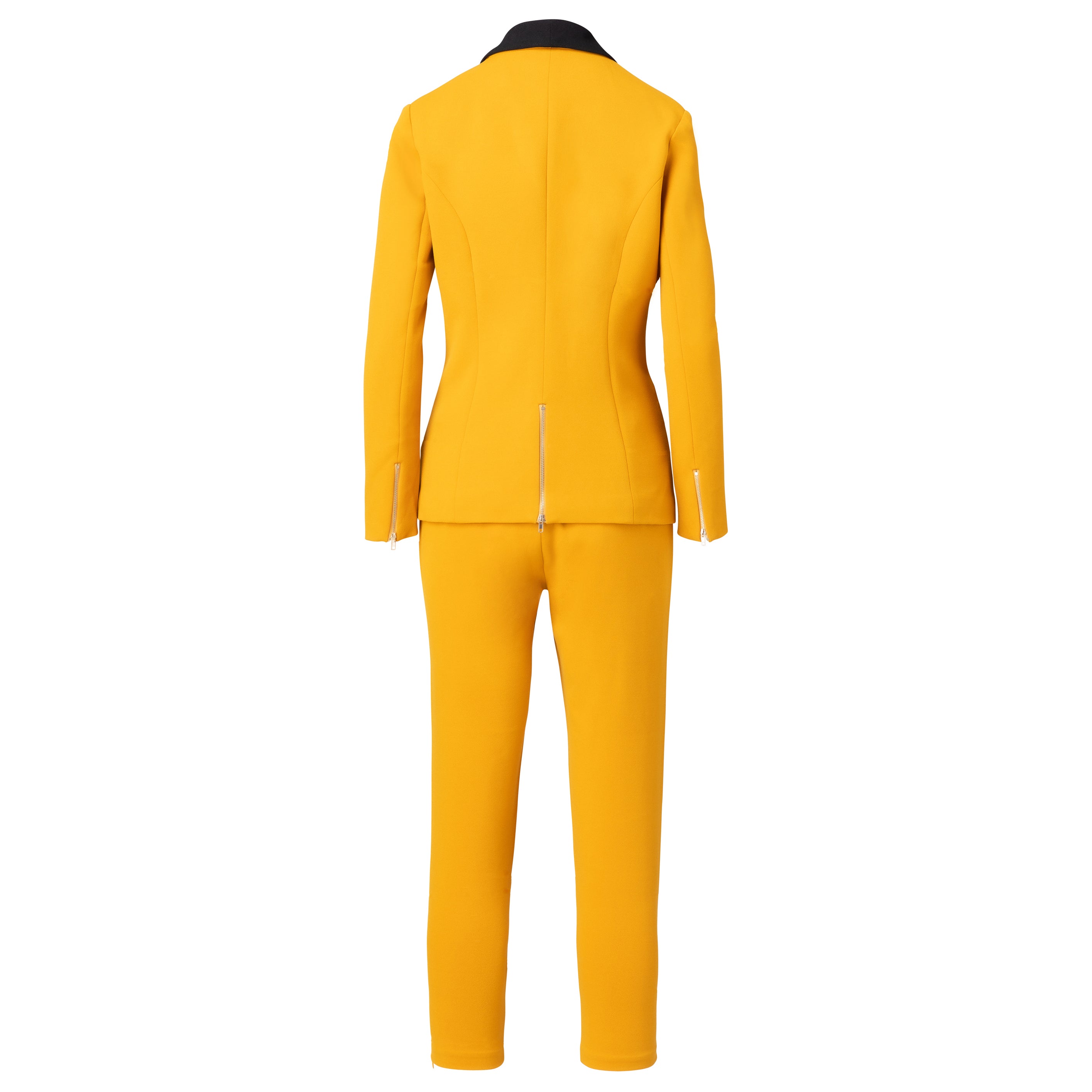 Yellow Suit Women's New Spring Fashion Dress Slim Business Suit Coat And  Trousers Office Women's Work Clothes - Pant Suits - AliExpress