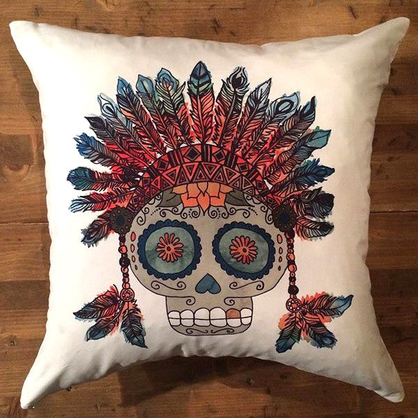 Dia De Los Muertos Pillow Cover