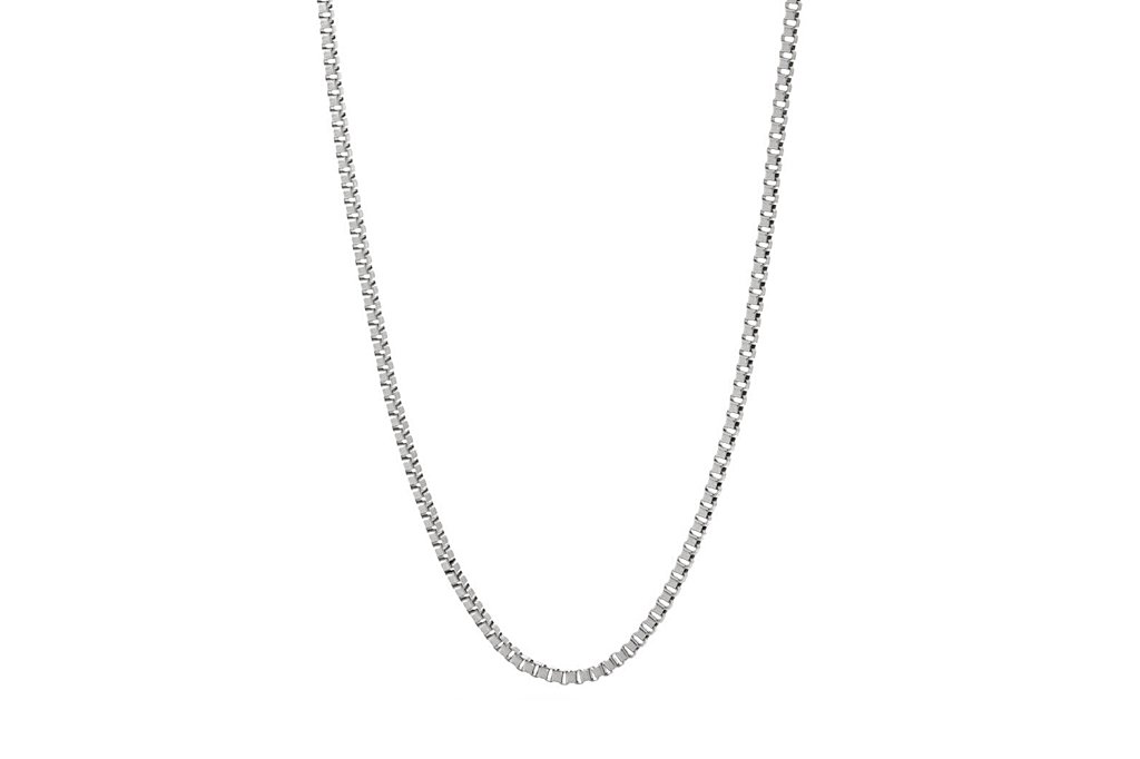 Silver Box Chain Necklace - Modern Style | Kemmi Collection - KEMMI ...