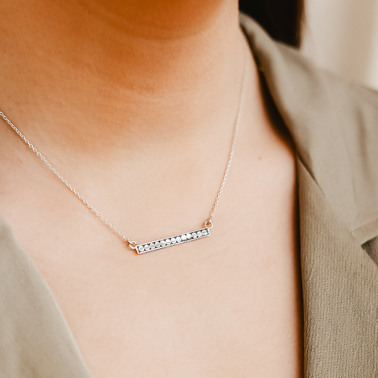 sterling silver v necklace — S. Rose Designs