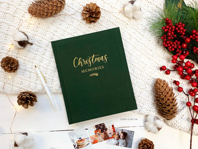 Christmas Memories Linen Journal - Forest Green - SIGN UP FOR RESTOCK!, Daisy and Decor