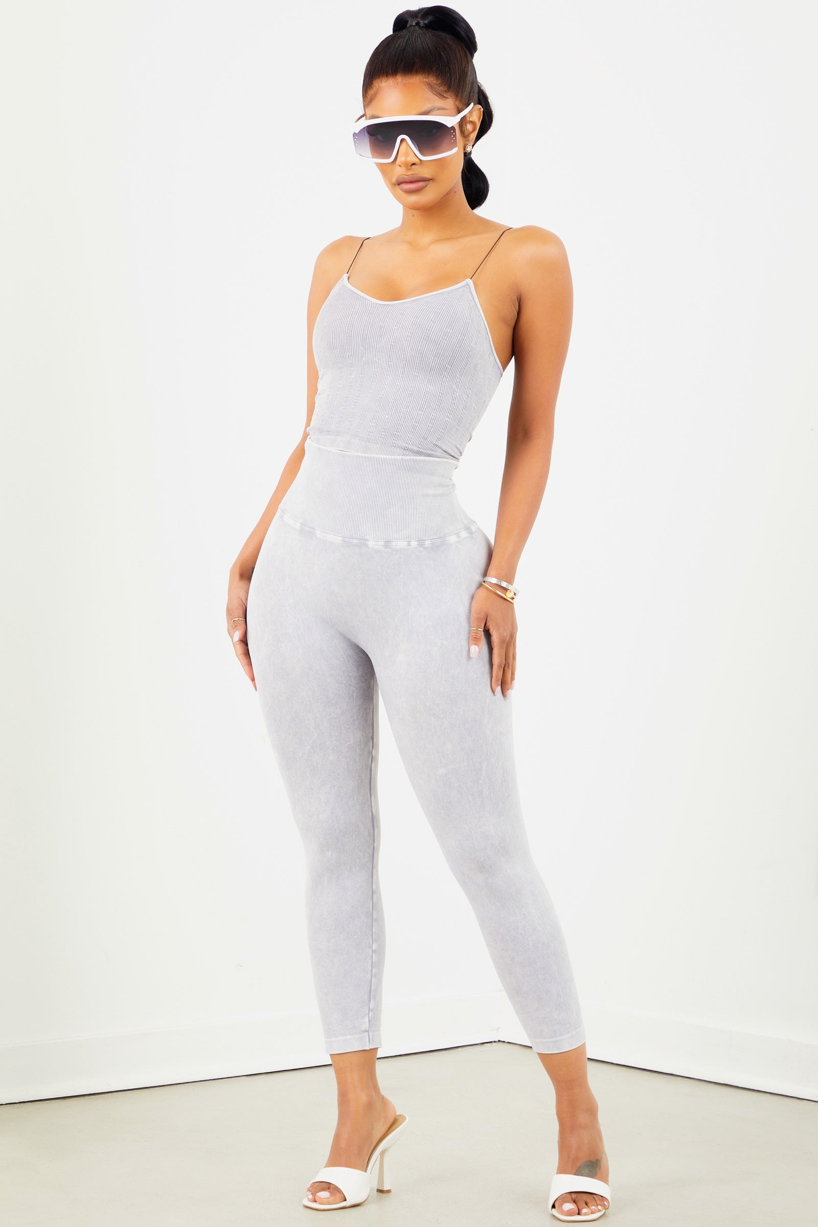 Denim Highwaist Capri Legging - sosorella