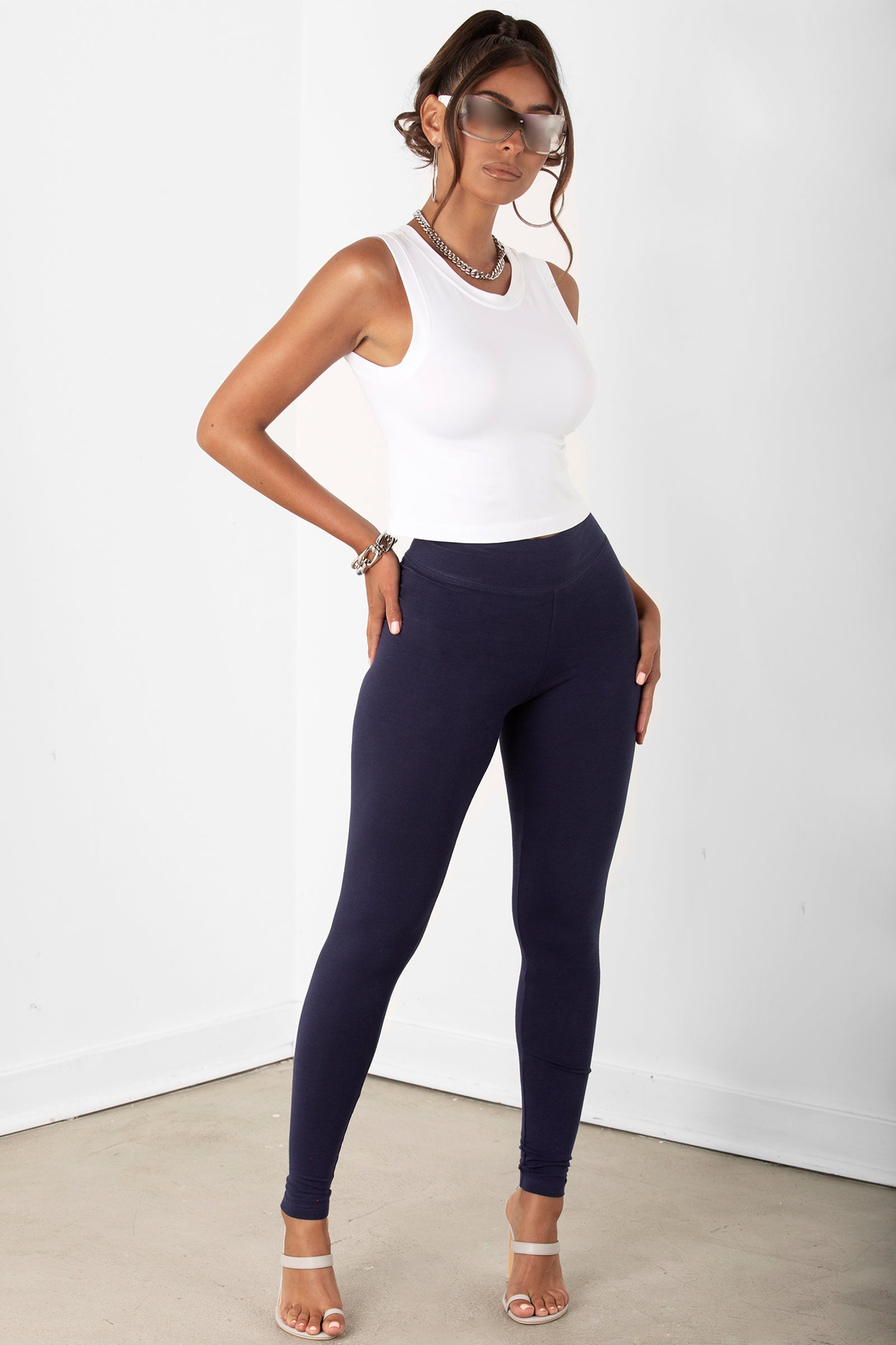 Light Green Highwaist Capri Legging - sosorella