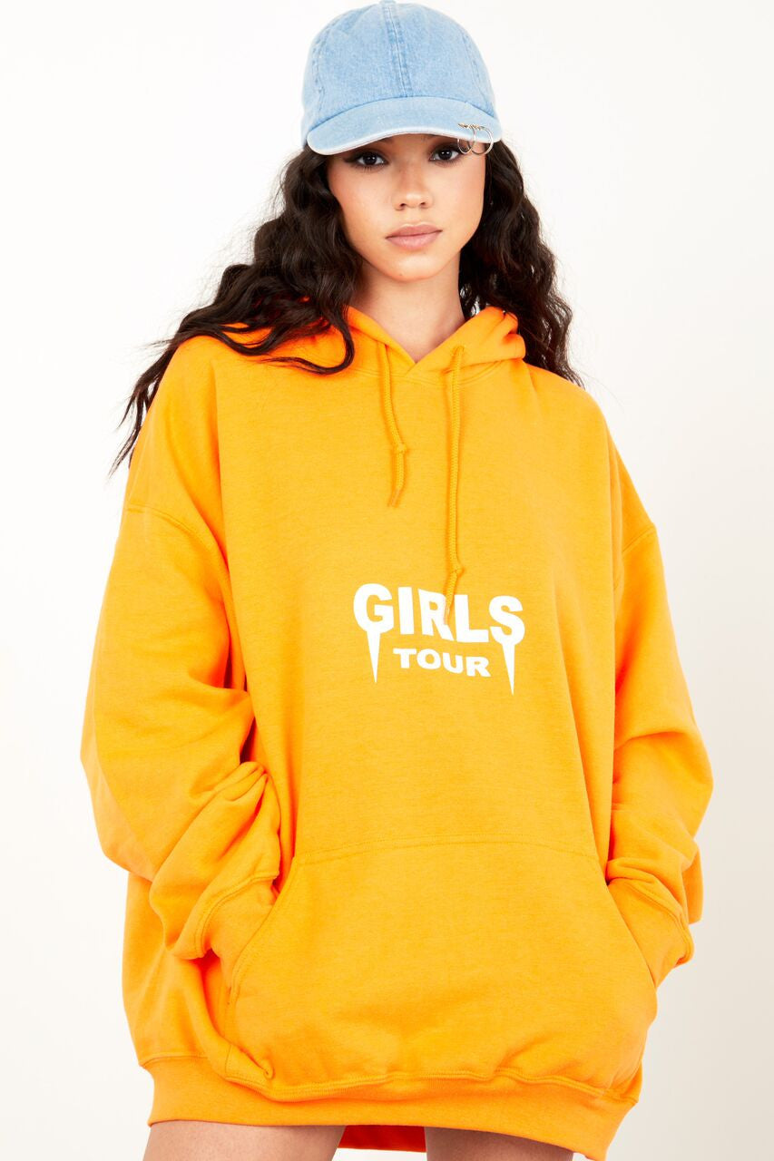 Og Girls Tour Hoodie Orange  Sosorella-3090