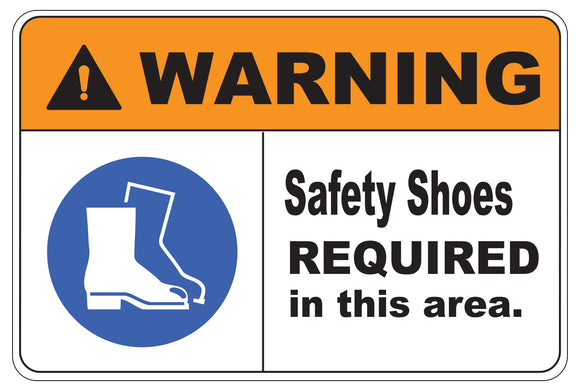 Warning Safety Shoes Sign Personal Protection Equipment Safety Signs Safetysignsdepot Com