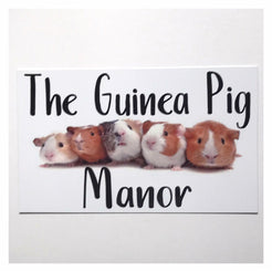 The Guinea Pig Manor Sign | The Renmy Store – The Renmy Store Homewares ...