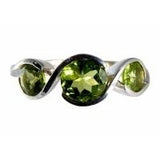 Peridot Twist Ring - Nature's Treasures