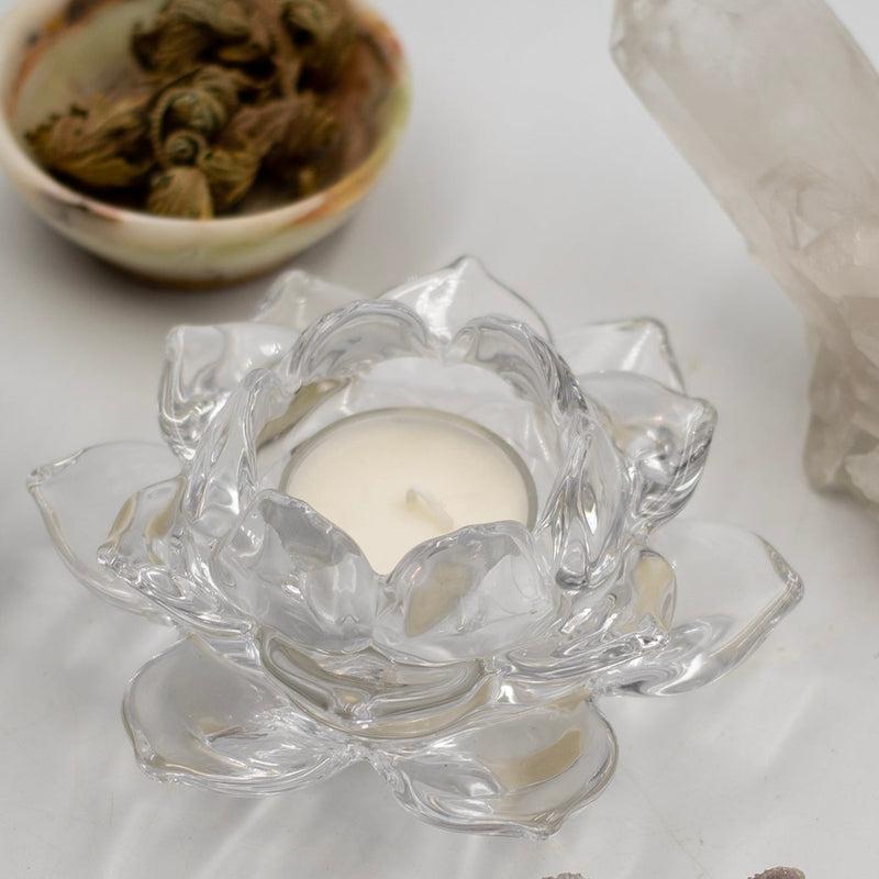 Clear Oyster Glass Votive Candle and Tea Light Candle Holders – Nature's  Treasures