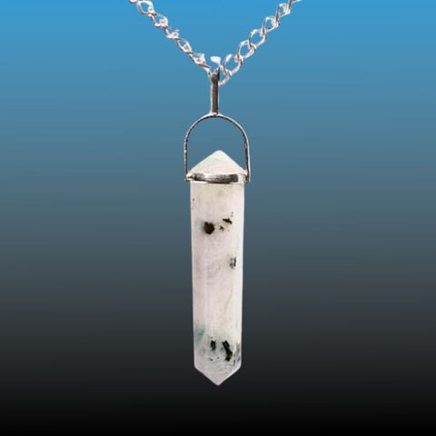 Double Terminated Crystal Point Necklace