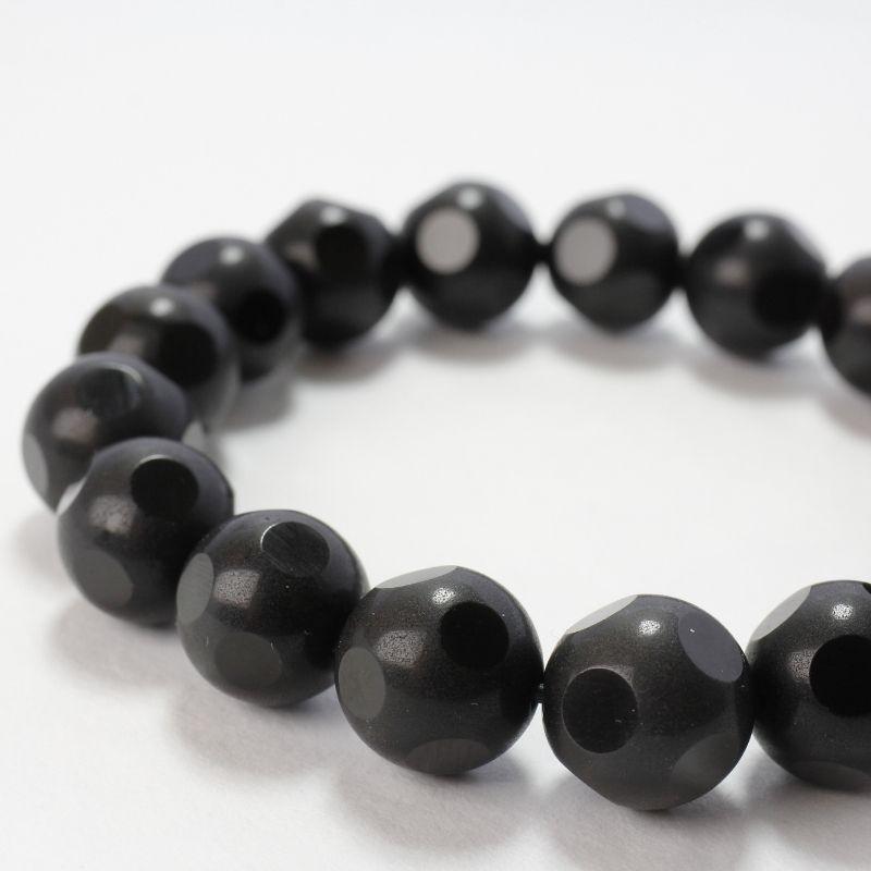 Black Obsidian Power Bead Bracelet - PB54