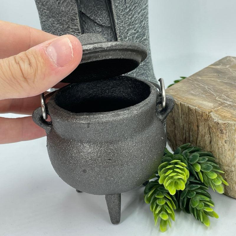 CAST IRON CAULDRON W/LID - 4.5 – The Elemental Shop