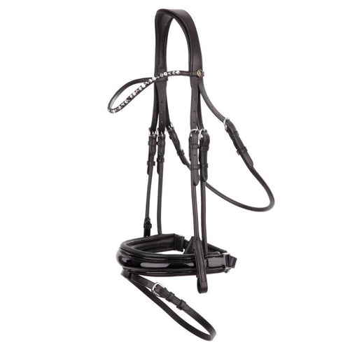 BR Anatomic Soft Padded Headpiece Bridle with Adjustable Noseband Howden  • TackNRider