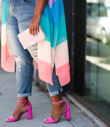 Plus Size Rainbow Sherbet Style-3