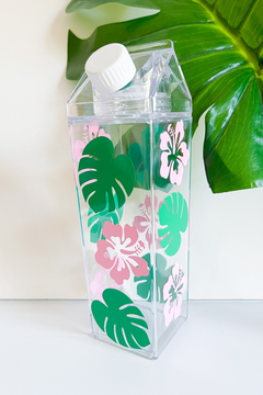 Palm & Hibiscus Water Bottle