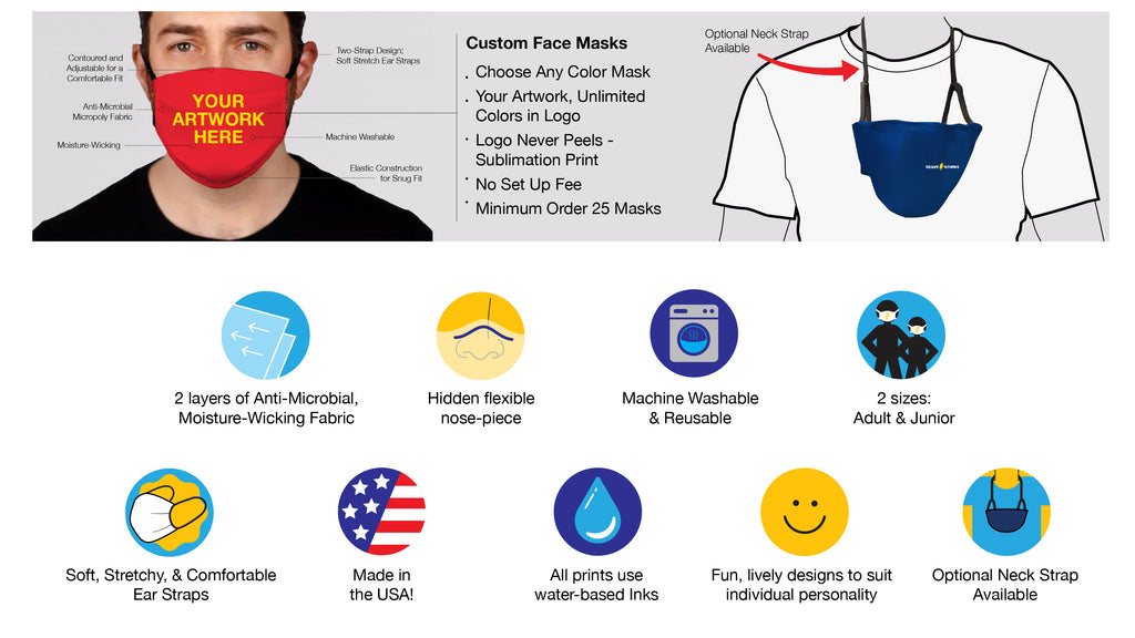 Custom Face Masks. Design Your Own Mask [Ready in 2 Days]