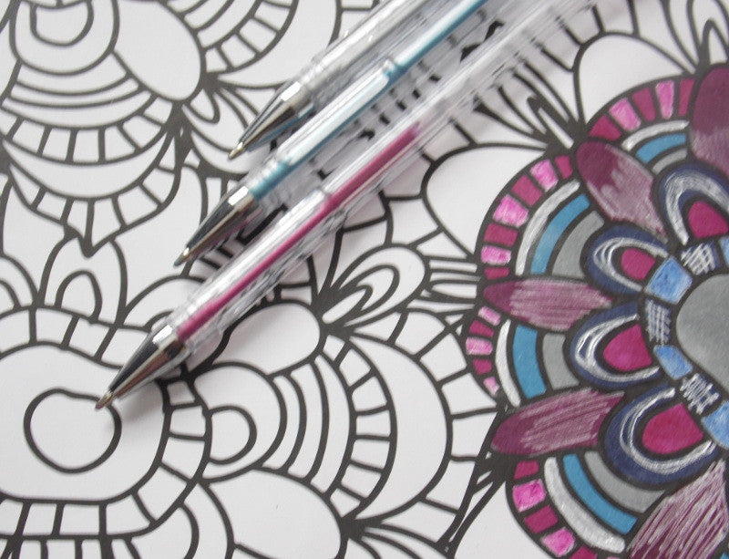 adult coloring book pens