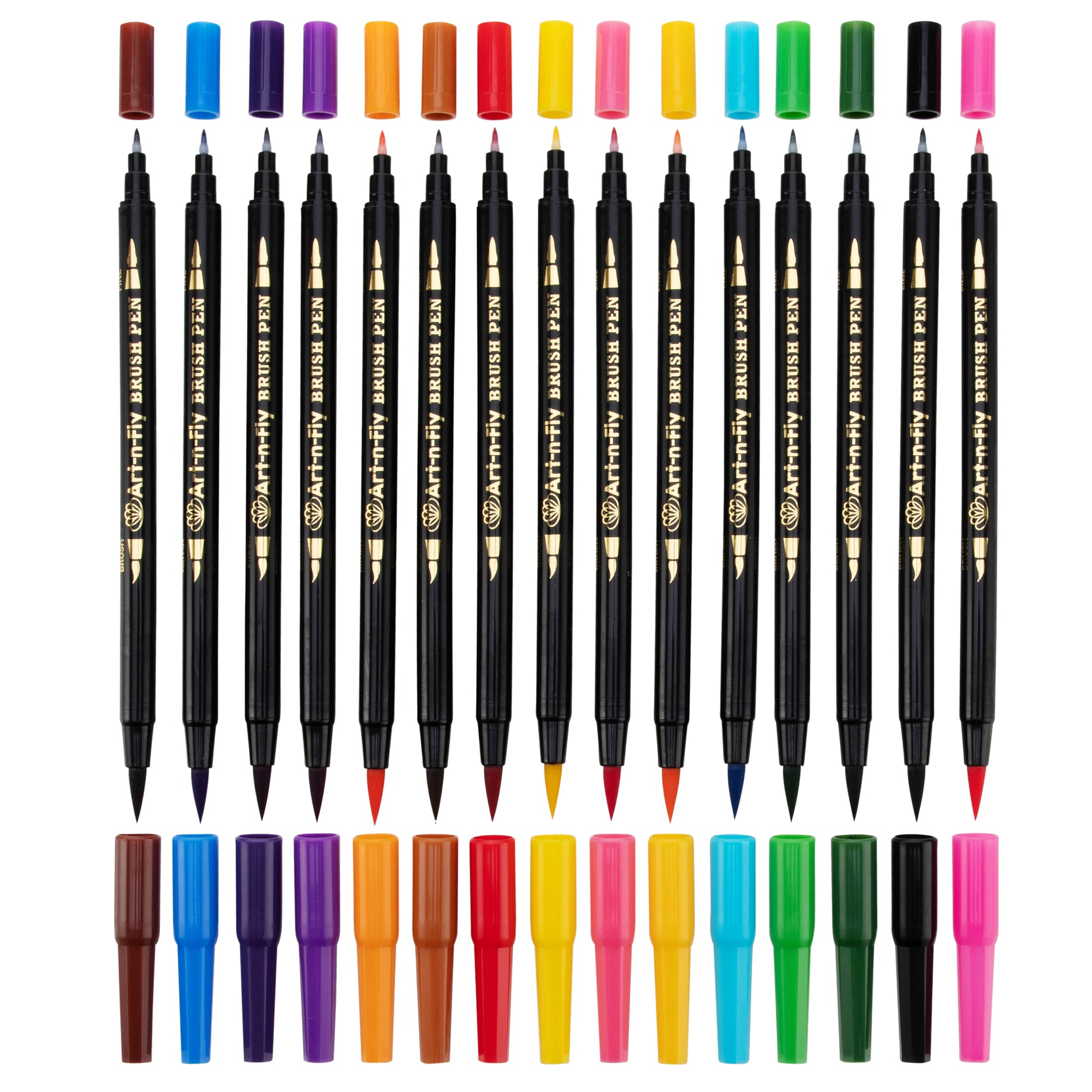 Vitoler Dual Tip Brush Markers Colored Pen,Fine Point Journal Pens &  Colored Brush Markers for Kid Adult Coloring Drawing Planner Calendar Art