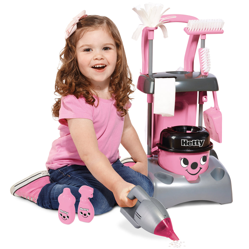 pink hetty cleaning trolley