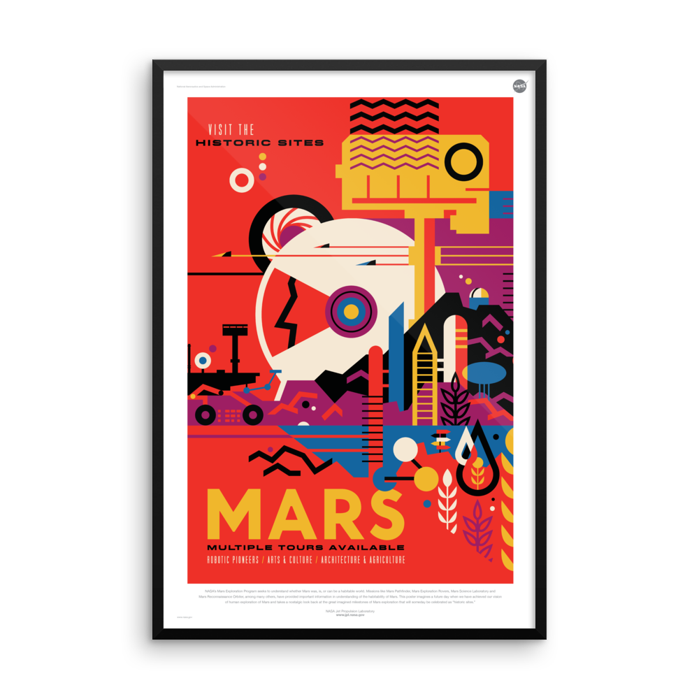 mars travel posters