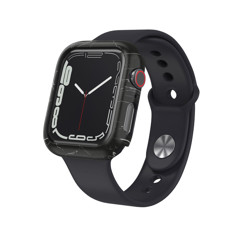 APPLE WATCH SERIES 7 PRISMART CASE: MARBLE BLACK