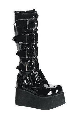 black platform boots mens