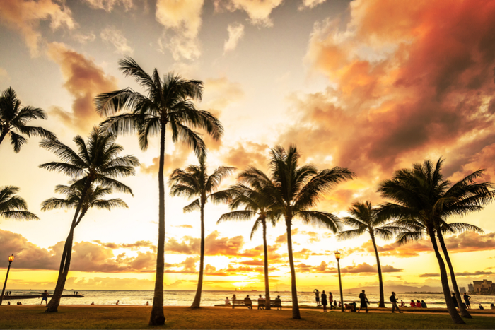 Sunset Hawaii Beach