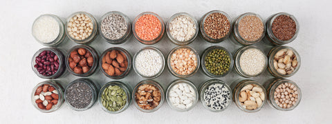 Vegan Protein sources - beans, pulses, nuts