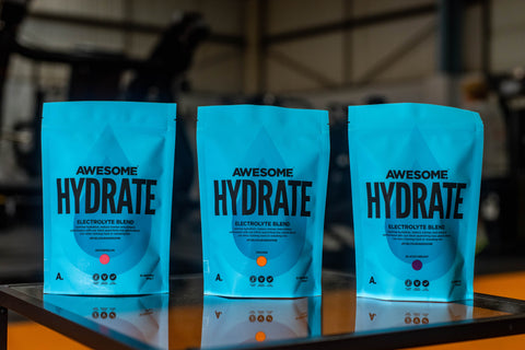 Awesome Hydrate pouch in Blackcurrant, Orange and Watermelon