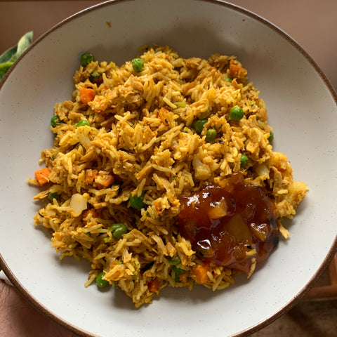 vegan easy curry rice