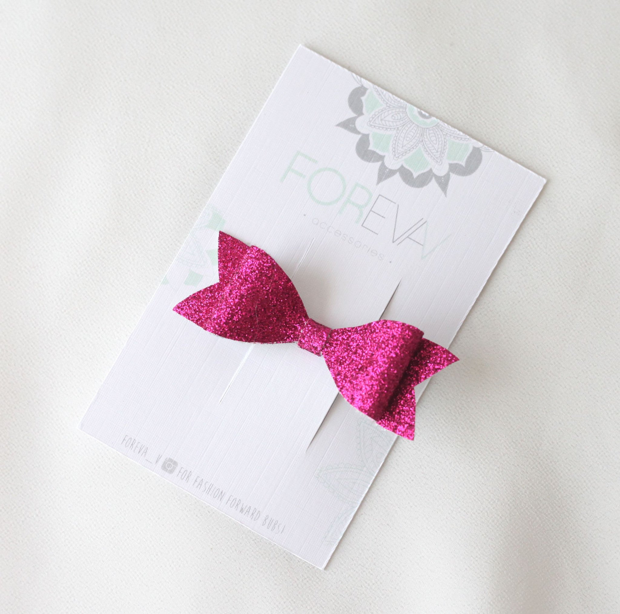 glitter bows