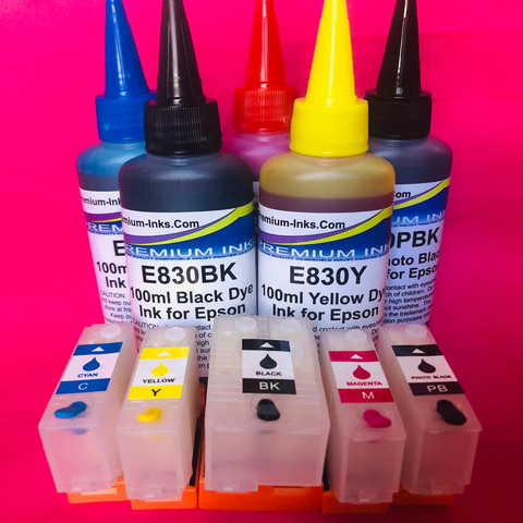 Epson 202 xl Refillable Cratridges and Ink