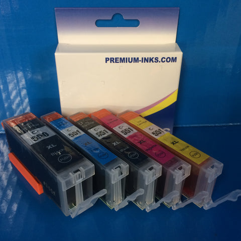 Compatible generic replacement ink cartridges PGI-550BK CL-551 BK/C/M/Y Pixma MX725