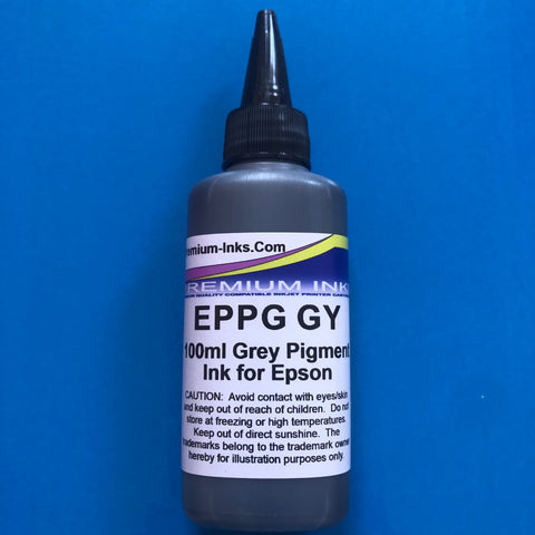 Grey Pigment Refill Ink Bottle for Epson