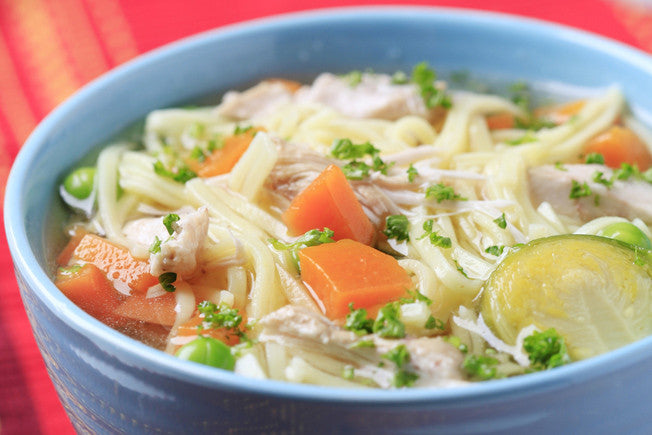 Classic Chicken Noodle Soup With Apple Cider Vinegar Goodness Me